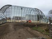 Exhibition Greenhouse During Assembly | © ASSMANN BERATEN + PLANEN AG