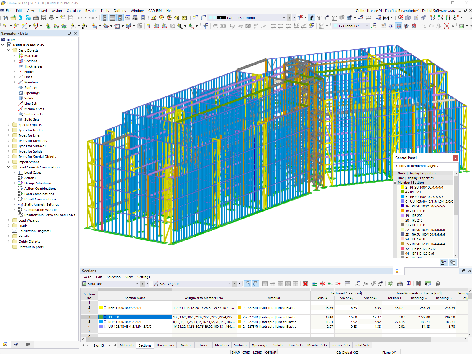 Building 2 with Colored Sections (© AFCA Teccon)