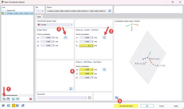 Creating User-Defined Coordinate System
