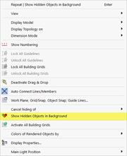 Displaying Hidden Objects in Background
