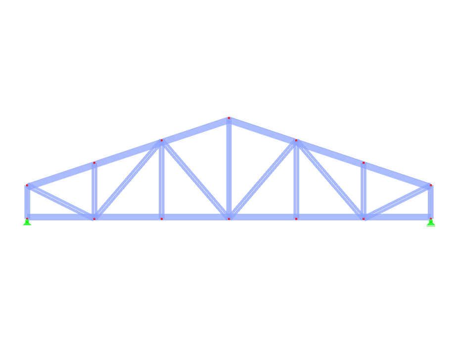 Model 004126 | FT452-a | Double Pitched Truss