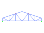 Model 004126 | FT452-a | Double Pitched Truss
