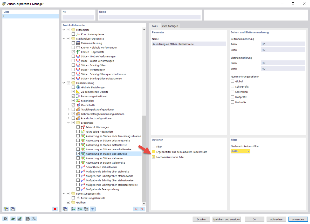 Design Check Ratio Filter