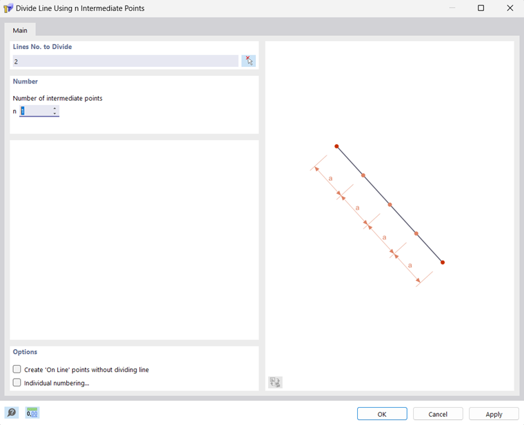 Dividing Line into Thirds