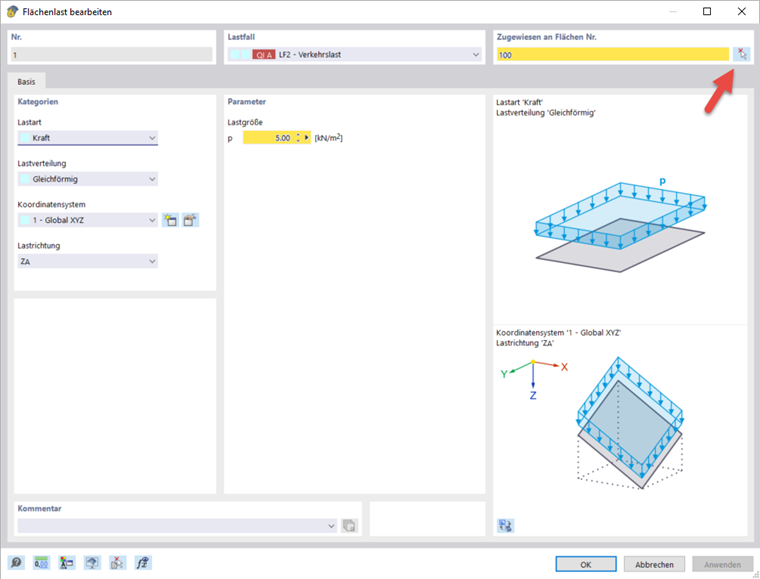 Creating Surface Load