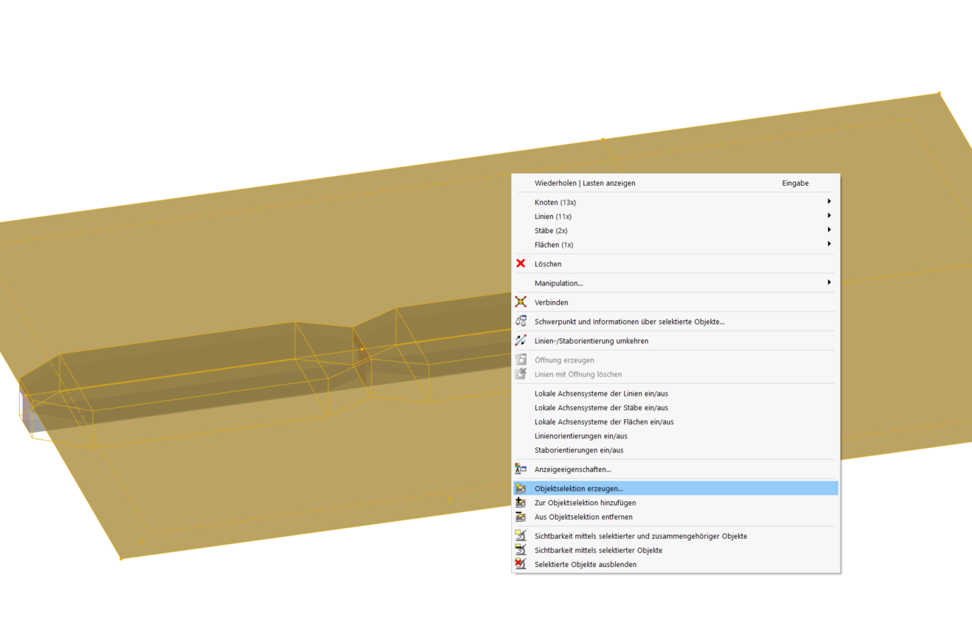 Creating Object Selection