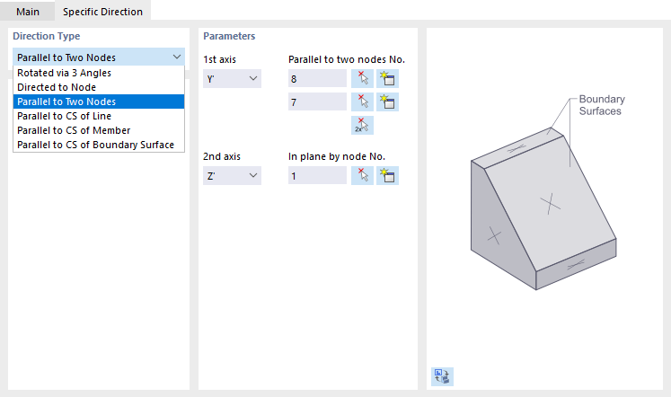 Specific Direction for Solid Axes