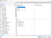 Settings for Export of Tables