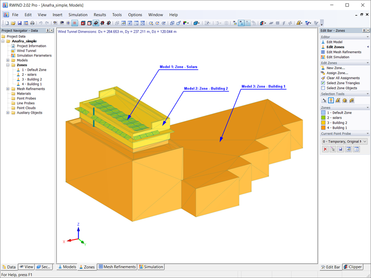 Zones in the Model