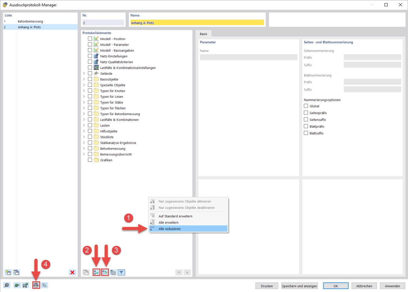 Creating Printout Report for Plots