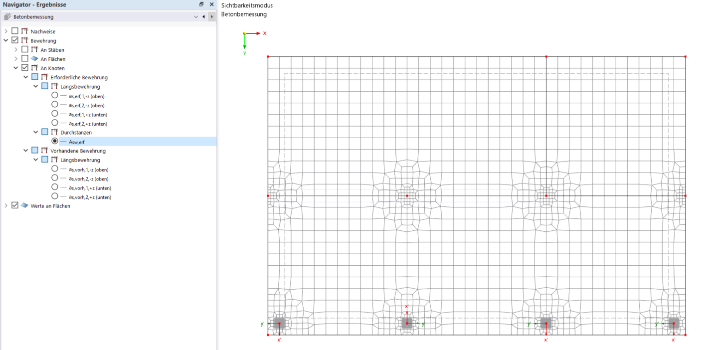 Required Punching Shear Reinforcement at Nodes