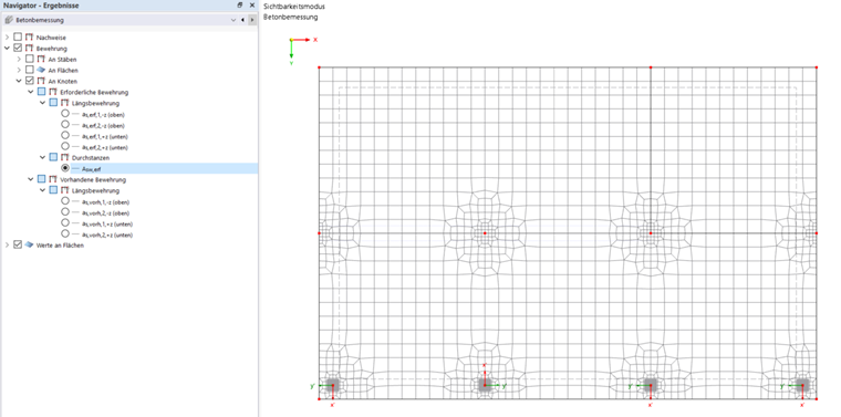 Required Punching Shear Reinforcement at Nodes