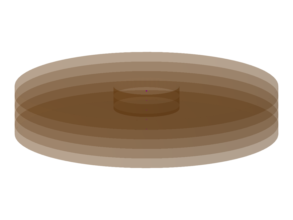 Model 003976 | FUP006 | Circular Soil Massif with Circular Foundation