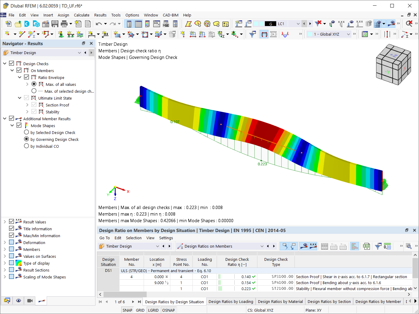Timber Design Results (1)