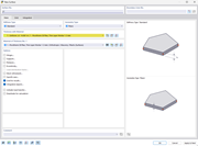 Dialog box displaying options for creating a new surface, including material selection and geometric settings.