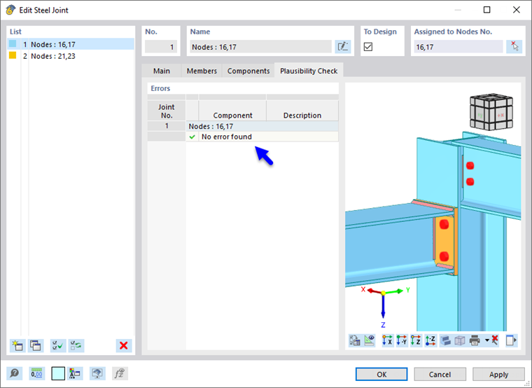 Error-Free Plausibility Check