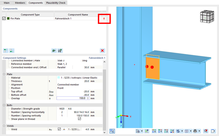 Direct Reference in Components Tab