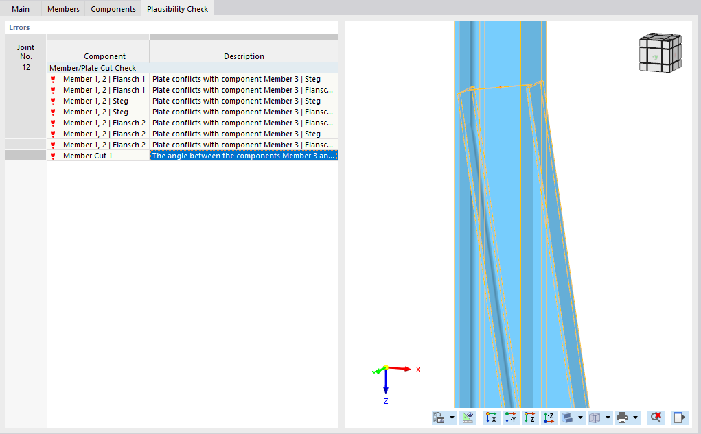 Too Sharp Angle Between Components