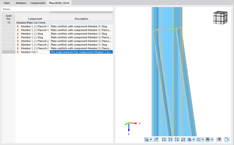 Too Sharp Angle Between Components