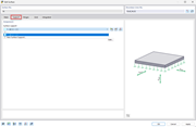 Selection menu for surface support in structural engineering software for modeling structural support points.