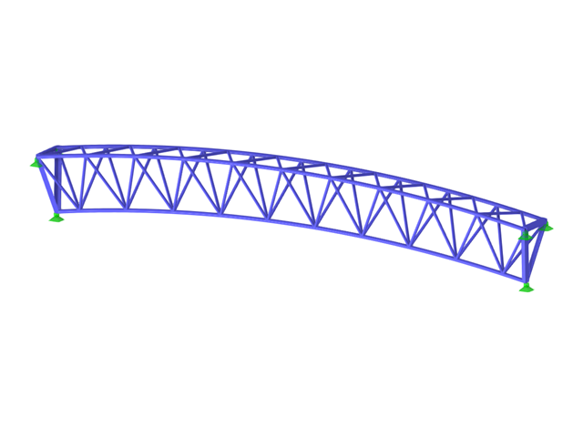 Model 004165 | Curved Lattice Girder