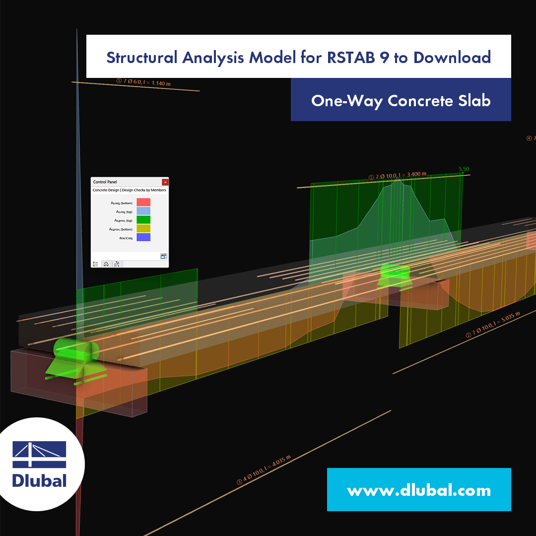 Structural Analysis Model for RSTAB 9 to Download
