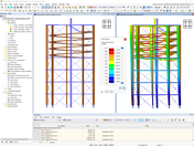 Model and Deformation Graphic of Tower in RFEM