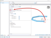 FAQ 005386 | How can I enter a curved beam in RSTAB 9?