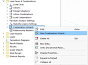 New combination wizard is created with relevant information.
