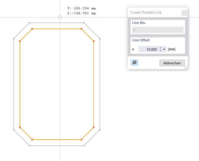 Defining Parallel Lines with Offset