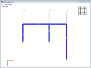 KB 001851 | Two-Hinged Frame with Individual Pin-Ended Column in Plane