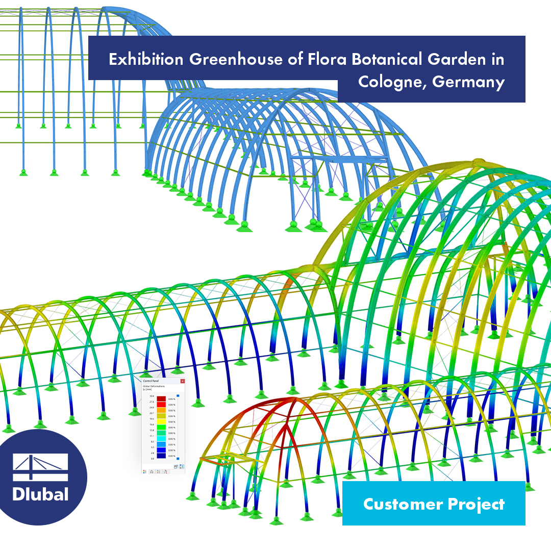 Exhibition Greenhouse of Flora Botanical Garden in Cologne, Germany