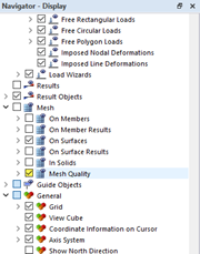 Illustration of activating mesh quality settings in building software.