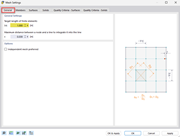 Adjusted grid density in a calculation model for more precise results.