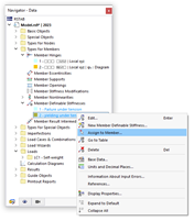 Assigning Type Graphically Using Navigator Shortcut Menu