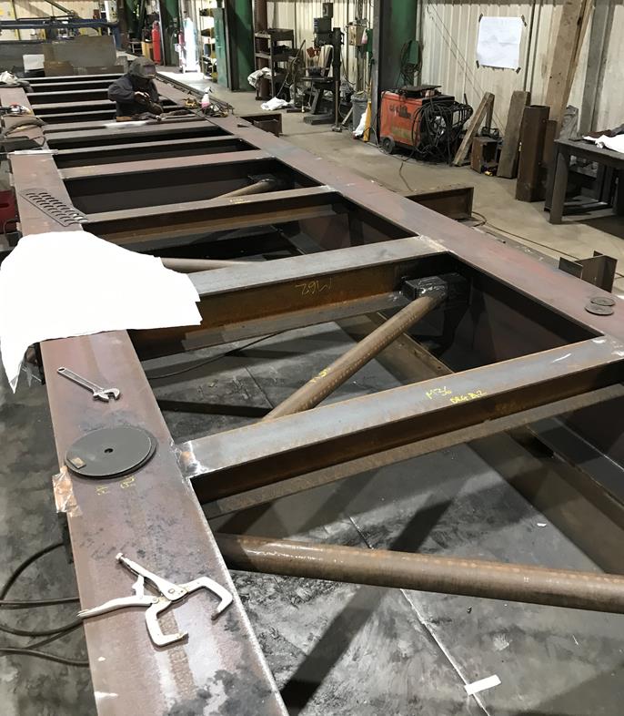Pre-Assembly of Steel Bridge