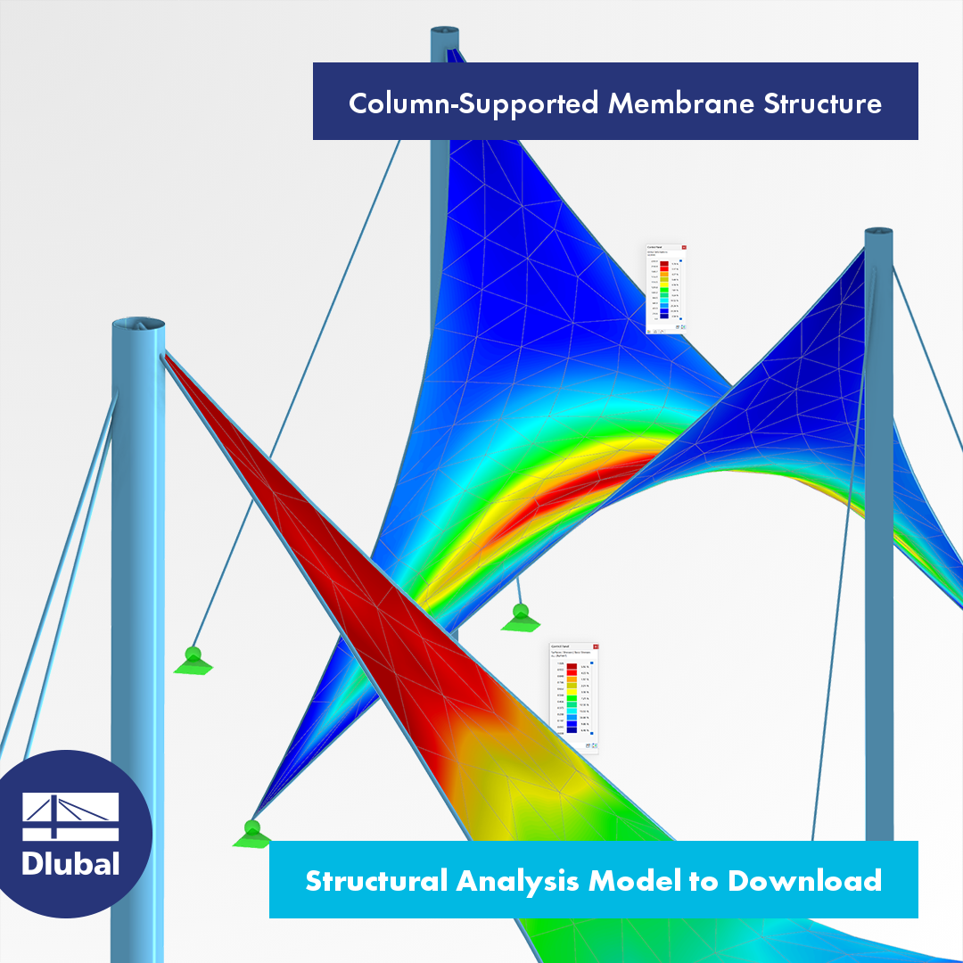 Membrane Structure Supported by Columns