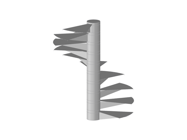 Model 004277 | Spiral Staircase