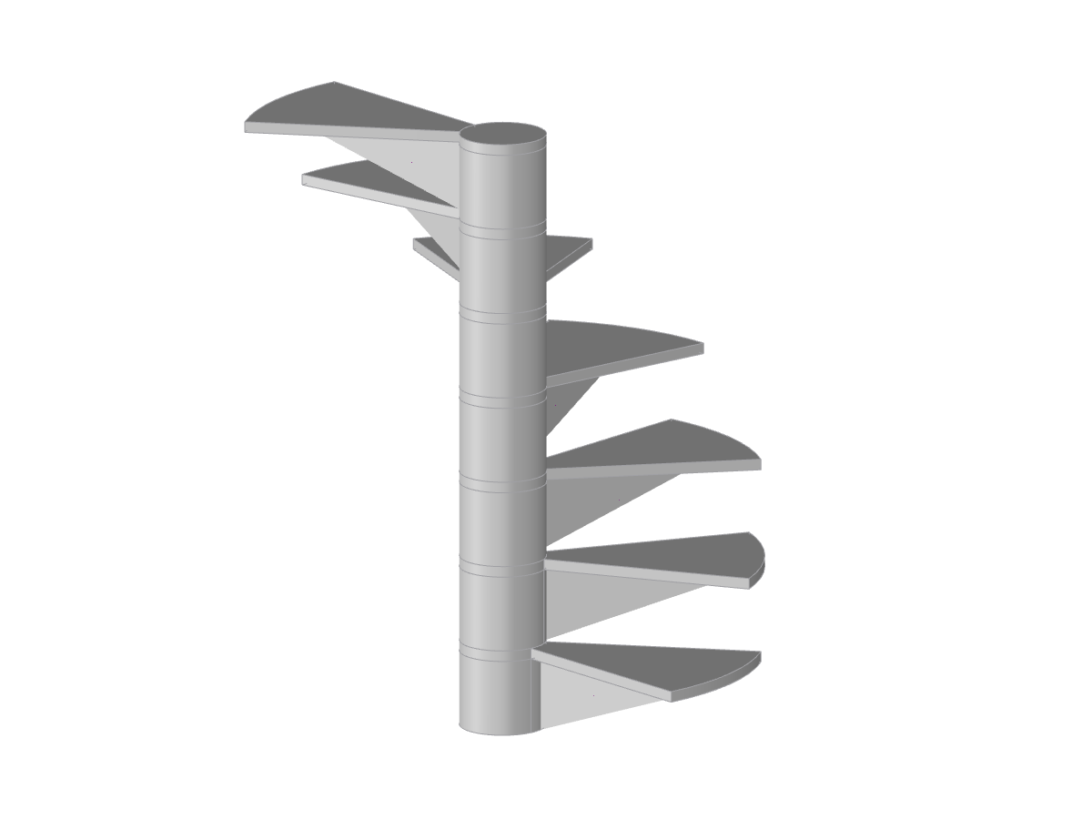 Model 004278 | Spiral Staircase