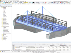 RFEM Model of Airedale Swing Bridge in Open State