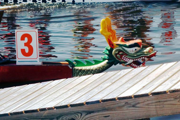 Traditional dragon boats are true pieces of art.