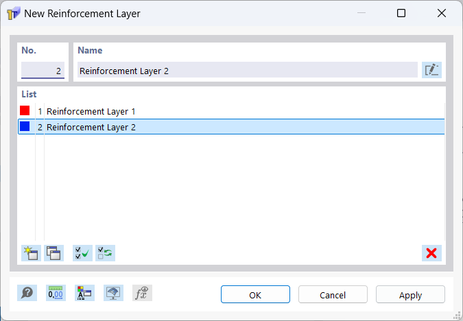 Dialog Box "New Layer"