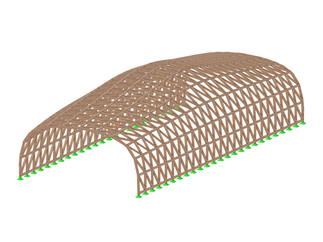 Model 004294 | Timber Gridshell Structure