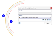 Creating Element Between Parallel Lines