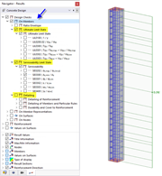 Displaying Design Checks with Design Ratios on Members