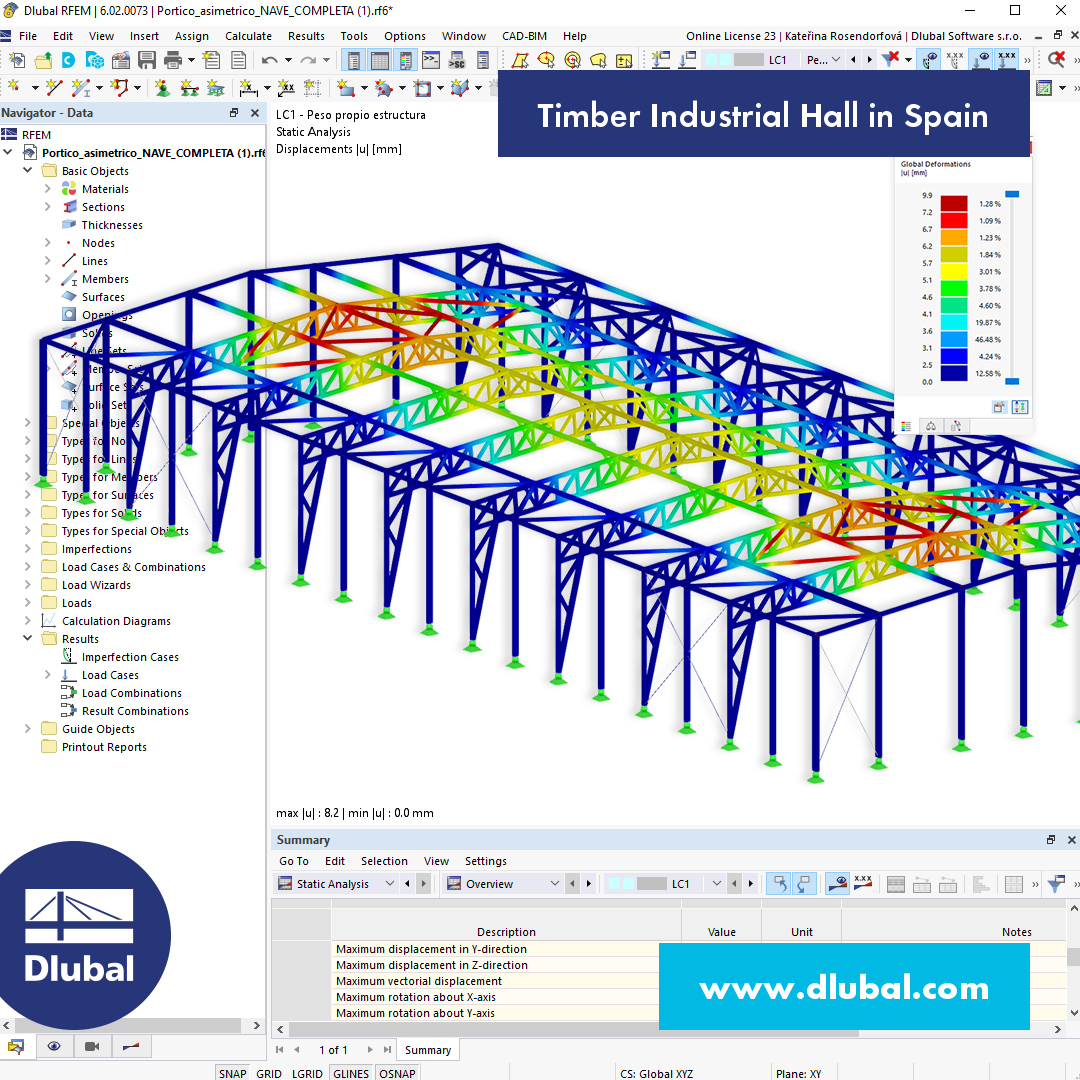 Timber Industrial Hall in Spain