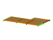Model 004330 | Glued-Laminated Timber Slab with Semi-Rigid Supports