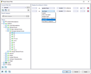 Defining Filter Criteria for Result Values