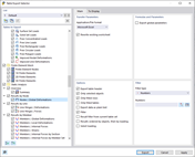 Settings for Table Export