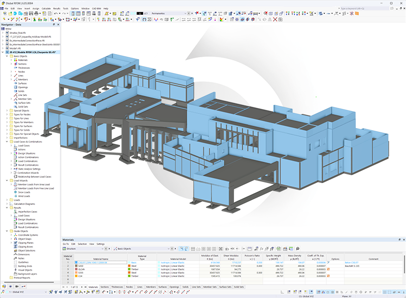 RFEM 6 | FEA program for structural and dynamic analysis featuring comprehensive element design and modular add-ons.